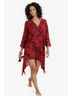 Chico's 100% Silk Floral Red Long Sleeve Blouse Size S - photo 6
