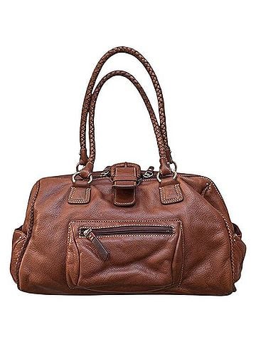 Donald J Pliner Leather Satchel (view 1)