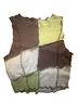 Garage Color Block Multi Color Green Brown Sleeveless Top Size XS - photo 2