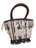 Figue 100% Cotton 100% Leather Print Multi Color Tote One size - photo 2