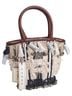 Figue 100% Cotton 100% Leather Print Multi Color Tote One size - photo 1