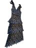 Lulus 100% Polyester Floral Blue Cocktail Dress Size S - photo 2