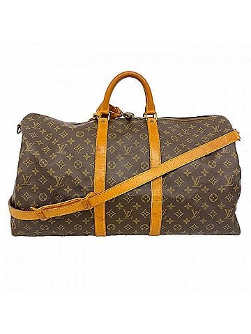 Louis Vuitton Louis Vuitton Bags - Boston Monogram Keepall Bandoulière 55 M41414 Brown Men's &amp; Women's (view 1)