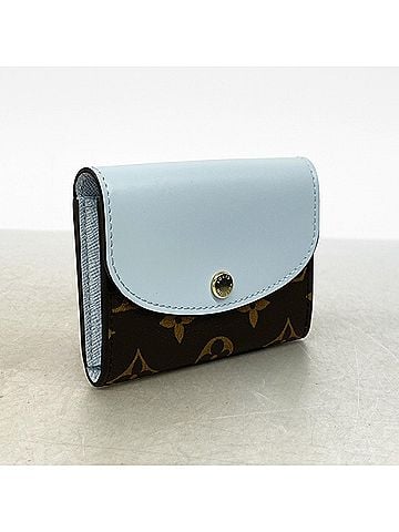 Louis Vuitton Louis Vuitton Monogram Portemonnaie Rosalie Wallet/Coin Case M83583 Brown Blue Olympe Women's (view 2)