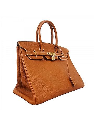 Hermès Hermes Birkin 35 Togo Gold Handbag (?H stamp) - Women's (view 2)