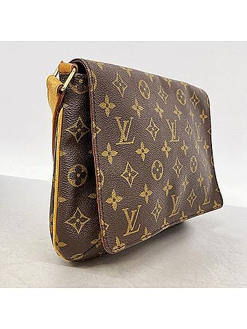 Louis Vuitton Louis Vuitton Monogram Musette Tango Short Strap Shoulder Bag M51257 Brown Women's (view 2)