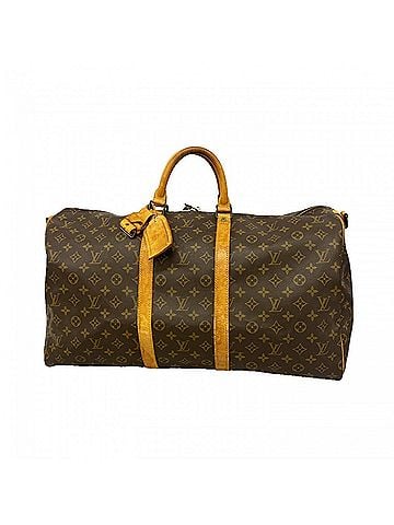 Louis Vuitton Louis Vuitton Bags - Boston Monogram Keepall Bandoulière 55 M41414 Brown Men's &amp; Women's (view 1)
