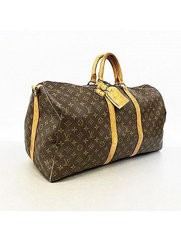 Louis Vuitton Louis Vuitton Bags - Boston Monogram Keepall Bandoulière 55 M41414 Brown Men's &amp; Women's (view 2)