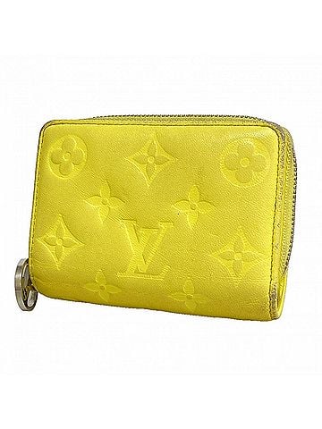 Louis Vuitton Louis Vuitton Monogram Coussin Portefeuille Lou Wallet M13792 Ginkgo Yellow Women's (view 1)
