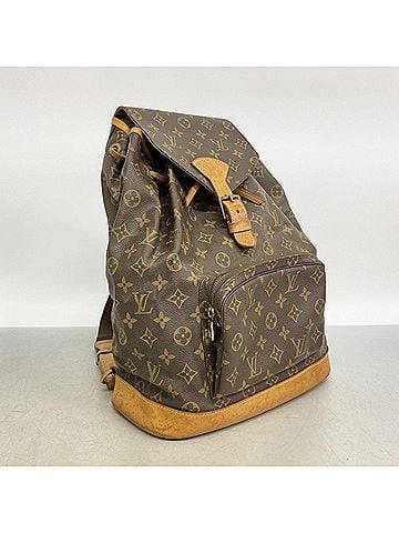 Louis Vuitton Louis Vuitton Monogram Montsouris GM Backpack/Daypack M51135 Brown (Women's) (view 2)