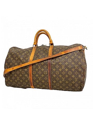 Louis Vuitton Louis Vuitton Bags - Boston Monogram Keepall Bandoulière 55 M41414 Brown Men's &amp; Women's (view 1)