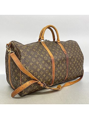 Louis Vuitton Louis Vuitton Bags - Boston Monogram Keepall Bandoulière 55 M41414 Brown Men's &amp; Women's (view 2)