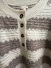 Nordstrom Stripes White Brown Pullover Sweater Size M - photo 5