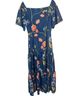 Borgo De Nor 100% Polyester 100% Polyester Floral Blue Green Casual Dress Size 6 - photo 1