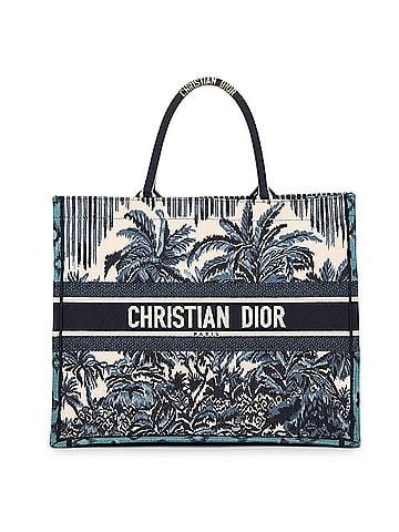 Christian Dior Christian Dior Dior Tote Bag Palms Book Large Canvas M12862REU Christian Handbag Women's (view 1)