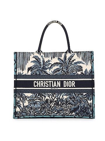 Christian Dior Christian Dior Dior Tote Bag Palms Book Large Canvas M12862REU Christian Handbag Women's (view 1)