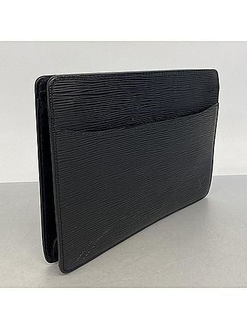 Louis Vuitton Louis Vuitton Epi Pochette Homme Clutch Bag M52522 Noir (Men's) (view 2)