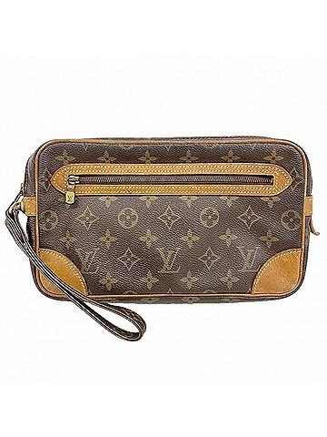Louis Vuitton Louis Vuitton Monogram Marly Dragonne GM Clutch Bag M51825 Brown Men's (view 1)