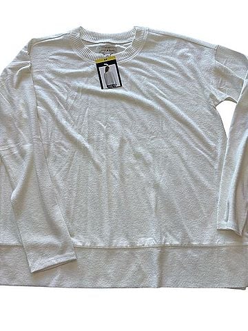 Lucky Brand White Crewneck Pullover F25 Pullover Sweater (view 1)