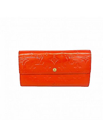 Louis Vuitton Louis Vuitton Vernis Portefeuille Sarah Long Wallet M93634 Orange Sunset (Women's) (view 1)