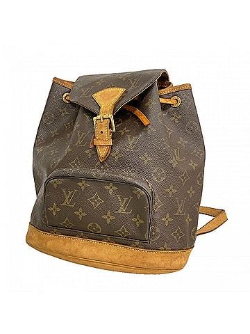 Louis Vuitton Louis Vuitton Monogram Montsouris MM Backpack (M51136) Brown - Women's (view 1)