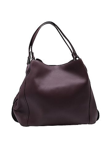 Coach Coach Edie Shoulder Bag in Burgundy Leather (view 2)