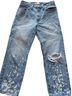 Madewell Print Blue White Jeans Size 27 waist - photo 1