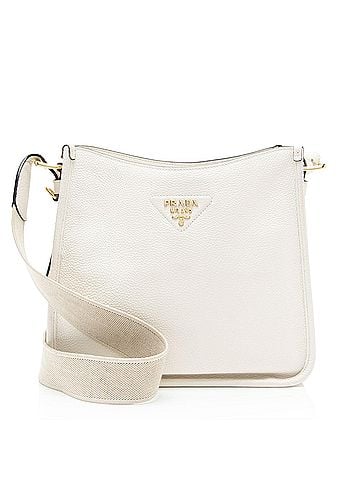 Prada Prada Vitello Daino Logo Medium Soft Messenger (view 1)