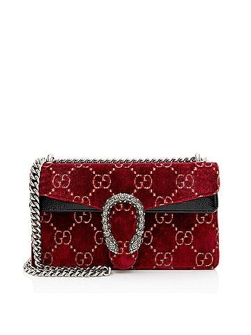 Gucci Gucci GG Velvet Crystal Dionysus Medium E/W Shoulder Bag (view 1)