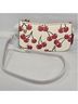 Coach 100% Leather Floral Red Ivory Shoulder Bag One size - photo 4