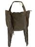 Sorial 100% Suede Solid Green Leather Shoulder Bag One size - photo 1