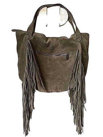 Sorial suede fringe Leather Shoulder Bag (view 2)