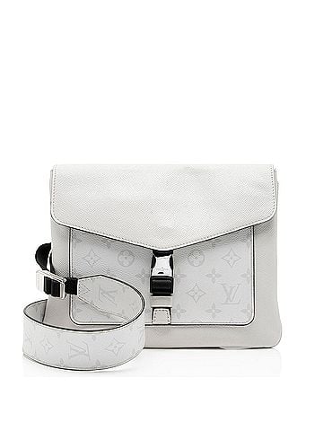 Louis Vuitton Louis Vuitton Monogram Chalk Taiga Leather Outdoor Flap Messenger (view 1)