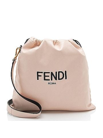 Fendi Fendi Nappa Leather Drawstring Medium Shoulder Bag (view 1)