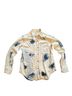 Current/Elliott White Blue Button-Down Shirt Size M - photo 1
