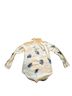 Current/Elliott White Blue Button-Down Shirt Size M - photo 2