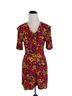 Rampage 100% Rayon Floral Multi Color Romper Size 3 - photo 1