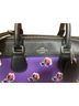 Coach Floral Purple Black Red White Leather Satchel One size - photo 4
