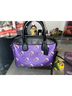 Coach Floral Purple Black Red White Leather Satchel One size - photo 8