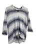 FDJ Stripes Multi Color 3/4 Sleeve Top Size S - photo 1