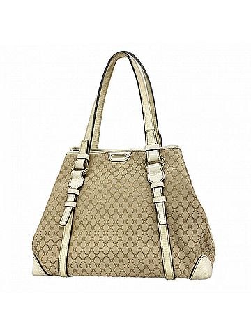 Céline Celine Macadam Nylon Canvas Tote Bag, Beige Champagne, Women's (view 1)