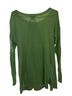 Trouve Green Long Sleeve Blouse Size S - photo 2