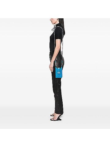 Fendi Sarah Coleman Coated Canvas FF Vertigo Phone Holder Crossbody (view 2)