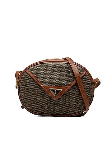 Saint Laurent Coated Canvas Crossbody (view 1)