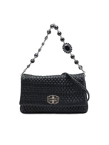 Miu Miu Matelasse Nappa Crystal Chain Satchel (view 1)