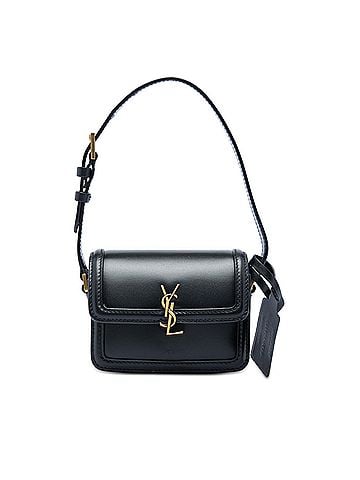 Saint Laurent Micro Calfskin Solferino Satchel In Box (view 1)