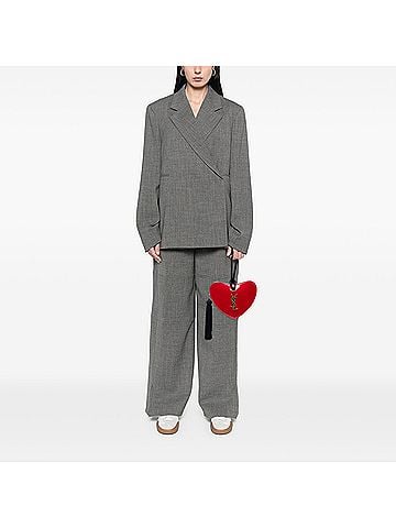 Saint Laurent Patent Sac Coeur Heart Shaped Clutch (view 2)
