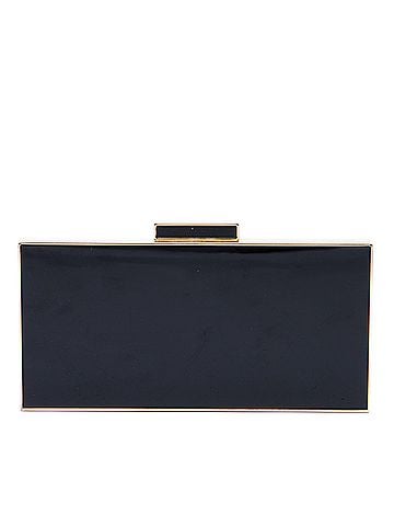 Saint Laurent Acrylic Box Minaudiere Clutch (view 1)