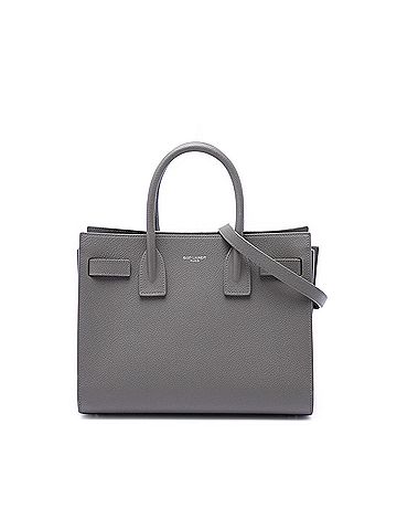 Saint Laurent Baby Grained Calfskin Sac de Jour Satchel (view 1)