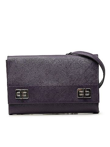 Prada Saffiano Cuir Twist Lock Chain Flap (view 1)